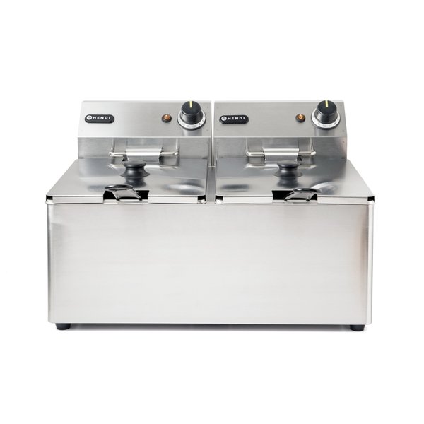 Hendi Hendi Friteuse 2x 8 liter Kitchen Line | 230V / 2 x 3500W Professional | 2 x 8 Liter | 230V / 2 x 3500W