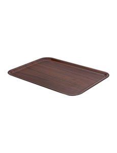 Cambro Mykonos gelamineerd dienblad walnoot | 46x36 cm.