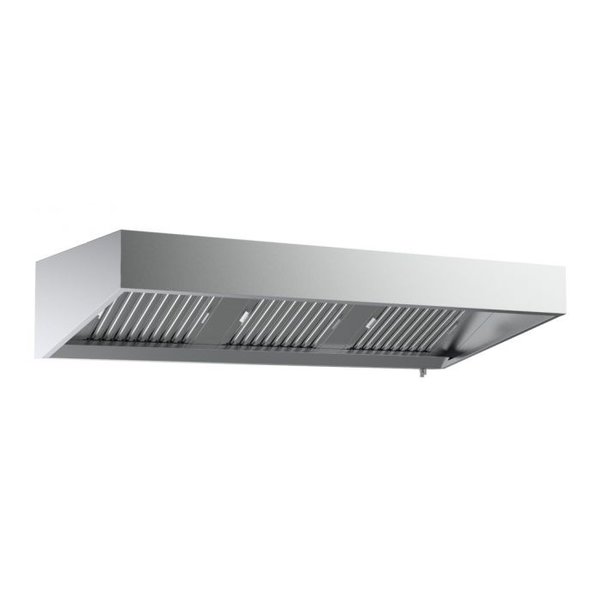 Combisteel Afzuigkap zonder motor wandmodel RVS | 240x95xH40 cm.