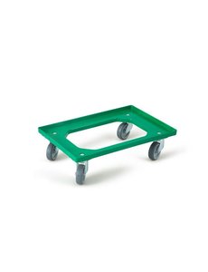 Plastibac Transportonderstel trolley met 4 rubberen zwenkwielen | 600x400 mm.