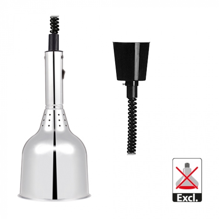 EMGA Warmhoudlamp Aluminium | Ø18x(H)40cm