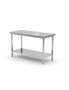 Hendi Werktafel Zware uitvoering met onderplank | 700 mm diep | 800x700x(H)850mm