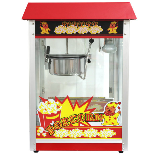 Hendi Hendi Popcorn machine rood  | Batch in ± 2 min. | 1500Watt |  282748