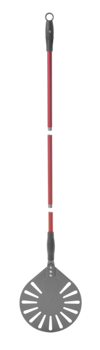 Hendi Pizzaschep rond geperforeerd in lengte verstelbaar | Ø23xL120cm, foto 2 van 2
