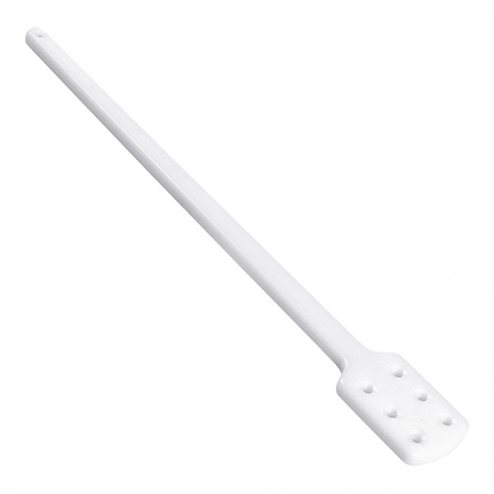 Roerspatel met gaten polyethyleen | Lengte 120 cm.
