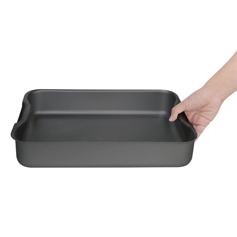 Vogue Braadslede geanodiseerd aluminium | 38x26.5xH7cm., foto 2 van 2