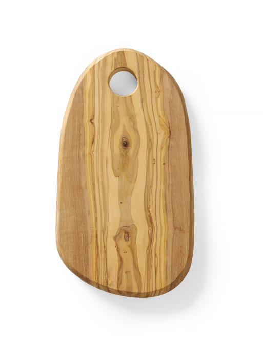 Hendi Hendi Kaasplank Olijfhout met gat | 350x210x(h)18mm, foto 2 van 2