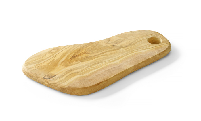 Hendi Hendi Kaasplank Olijfhout met gat | 350x210x(h)18mm