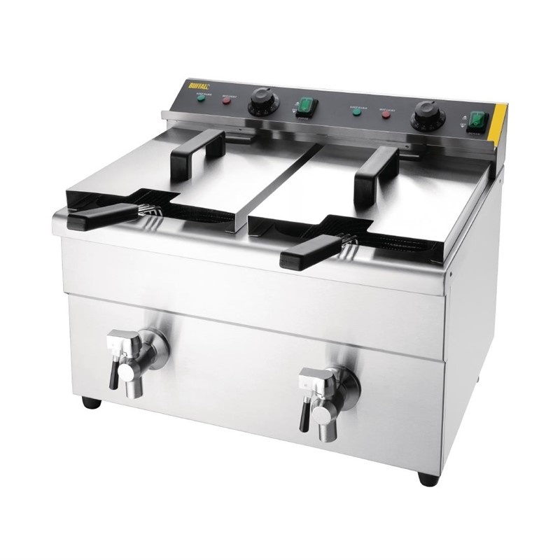 Buffalo Inductiefriteuse dubbel | 2x 3000W | 47,8x57,6x(H)41cm, foto 6 van 6