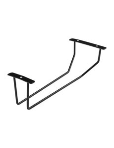 Olympia Wijnglazenrek zwart | Lengte 255 mm.