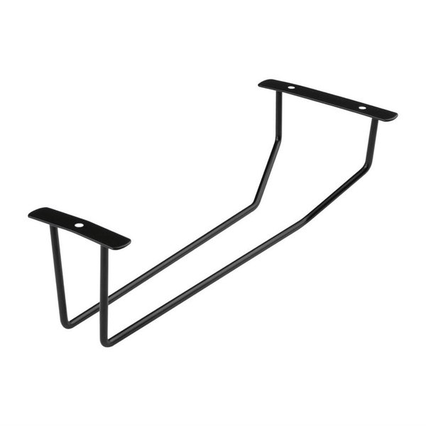 Olympia Wijnglazenrek zwart | Lengte 255 mm.