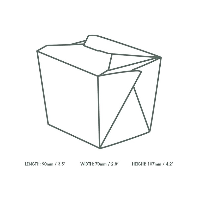 Vegware Noedeldoos Kraft 1000ml | 400 stuks), foto 3 van 3