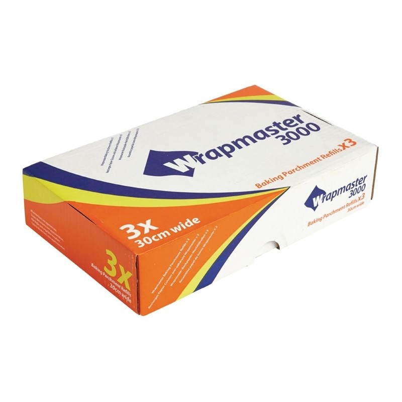 Wrapmaster Bakpapier navulling 30cm x 50m | 3 stuks