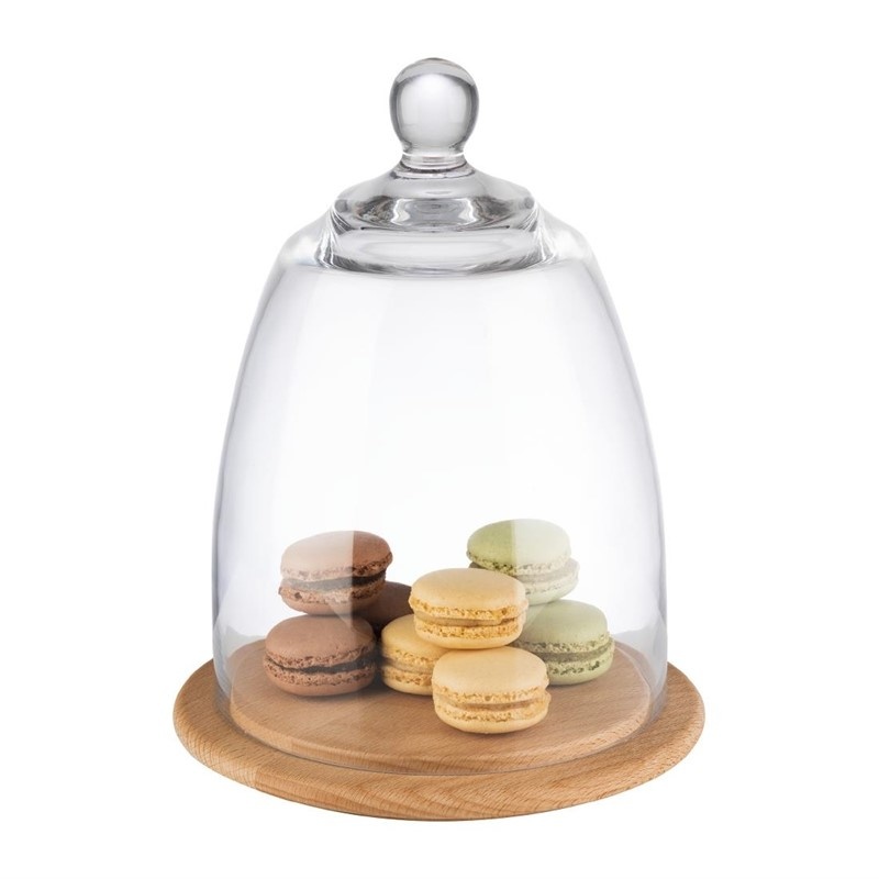 APS Serveerplank met glazen cloche 185mm, foto 4 van 4