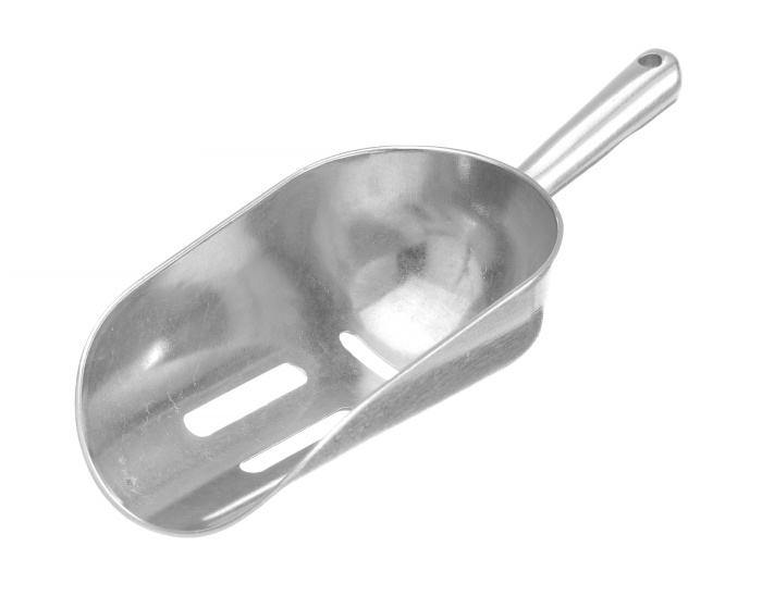 Hendi IJsschep met sleuven aluminium | Lengte 22 cm.