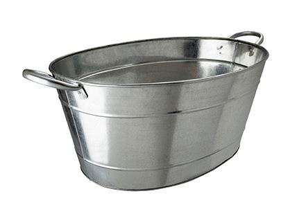 Flessen tub gegalvaniseerd | 49x37x22 cm