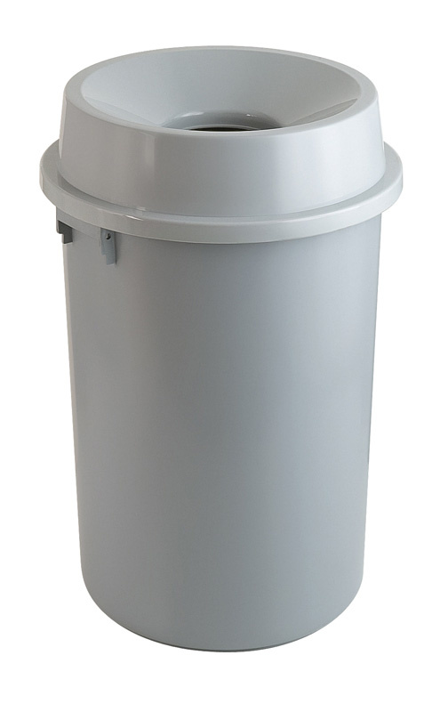 Kunststof Afvalbak met open Top Grijs | 60 liter