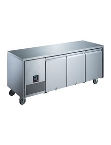 Polar Koelwerkbank met 3 deurn 420 liter |-2°C tot +4°C | 188.5x66xH85cm.