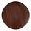 Bolero Bolero Tafelblad Ø80cm rond donkerbruin | Voorgeboord