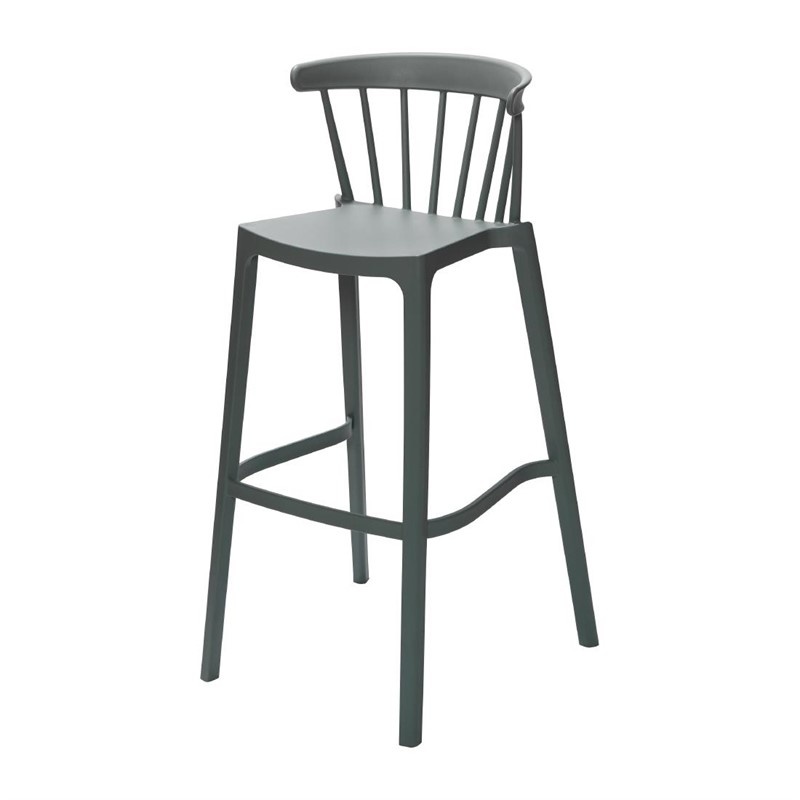 Windson Windson Barkruk groen stapelbaar polypropyleen | 4 stuks