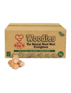  Big K Woodies natuurlijk houtwol aanmaakkrullen FSC 2kg