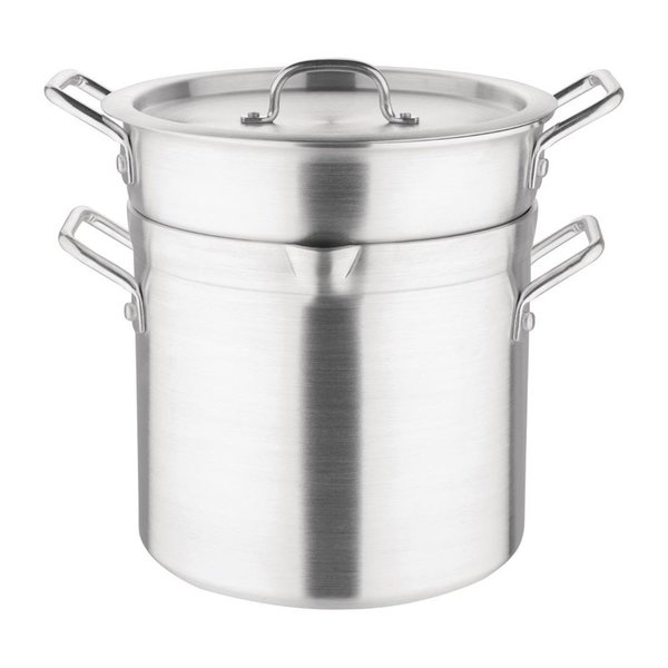 Vogue Vogue Aluminium pan met au bain marie inzet 10 liter | Ø27.5 cm.