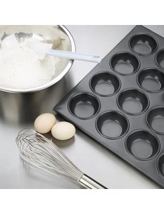 Vogue Bakvorm anti kleef aluminium voor 24 muffins | Holtes Ø8 x 3.5 cm.