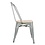 Bolero Bolero Bistro gegalvaniseerd stalen stoelen met houten zitting (4 stuks)
