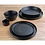 Olympia Olympia Cavolo platte ronde borden 18cm zwart (4 stuks)
