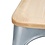 Bolero Bolero Bistro gegalvaniseerd stalen stoelen met houten zitting (4 stuks)