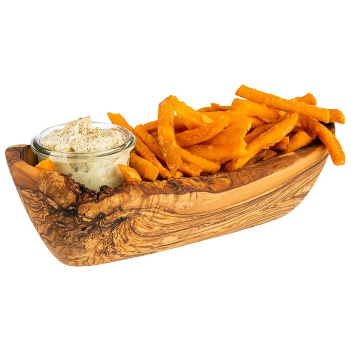 APS Tapas schaal van olijfhout | 8,5x7,5 x25 cm, foto 2 van 2