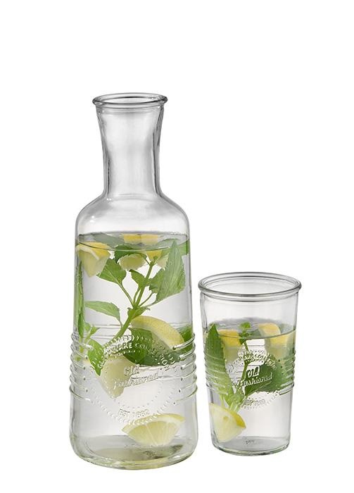 APS Old fashioned glazen karaf | 1 liter, foto 3 van 3