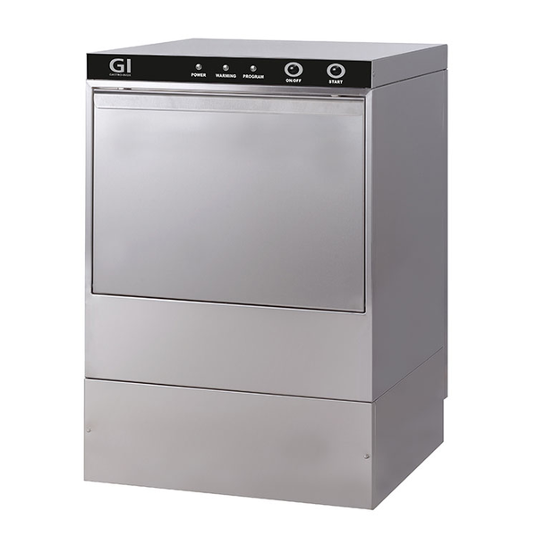 Gastro-Inox Gastro Inox Vaatwasmachine elektronisch met naglanspomp | Korven 50x50cm | 230V / 3.6kW