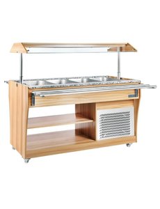 Polar Gekoelde salade buffetbar 4x GN 1/1 | 149x76,6xH133,8cm