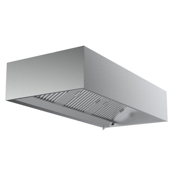 Combisteel Afzuigkap doosmodel met 4 filters zonder motor | 2400x950xH400mm.