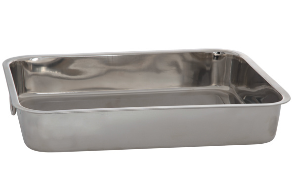 Cosy & Trendy Braadslede met handgrepen RVS | 42x30xH7cm.