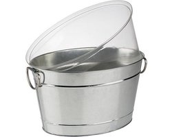 APS APS Flessenkoeler 11 liter metaal look | Ø40x28xH22cm, foto 2 van 2
