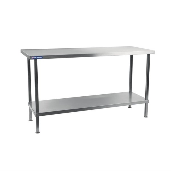 Holmes Holmes Werktafel met onderblad middentafel RVS | 1800x700xH900mm.