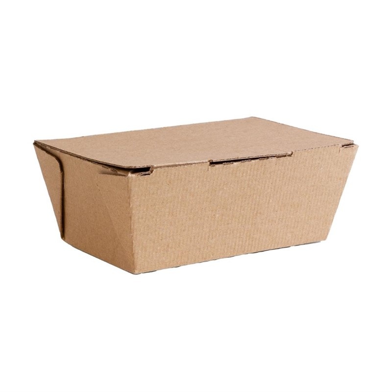 Vegware Vegware composteerbare ribkartonnen bakjes medium 60(H)x 150(B)x 110(D)mm (300 stuks), foto 3 van 3