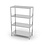 Hendi Opbergrek met 4 planken | 1200x500x(h)1800mmm