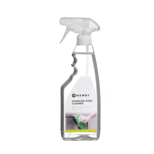 Hendi Roestvast staal reiniger 500 ml. | Vuil- en waterafstotend.