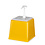 Hendi Sausdispenser met pomp geel 2.5 liter | 230x210xH250 =mm