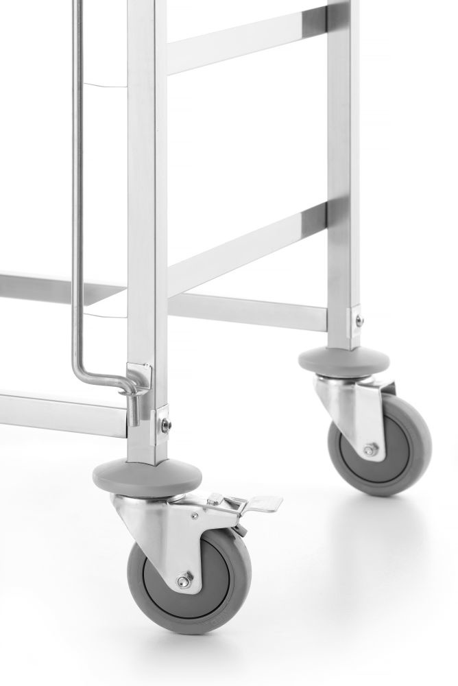 Hendi Afwaskorven trolley regaalwagen met 7 vaatwaskorven van 50x50 cm/, foto 4 van 4
