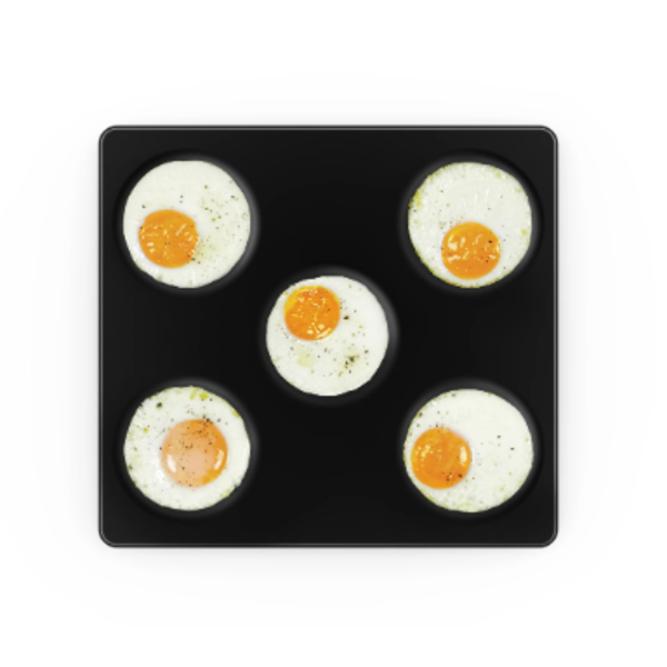 UNOX Eierbakplaat voor 5 eieren aluminium tray GN2/3