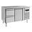 Combisteel Werkbankkoeling met deur en 2 laden | +2°C/+8°C | 1360x700xH850mm