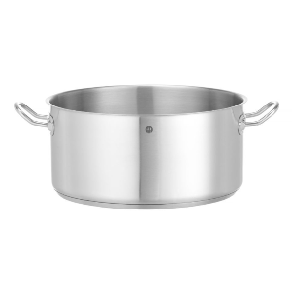 Hendi Hendi Kookpan laag middel deksel 15 liter RVS | Ø320xH190mm