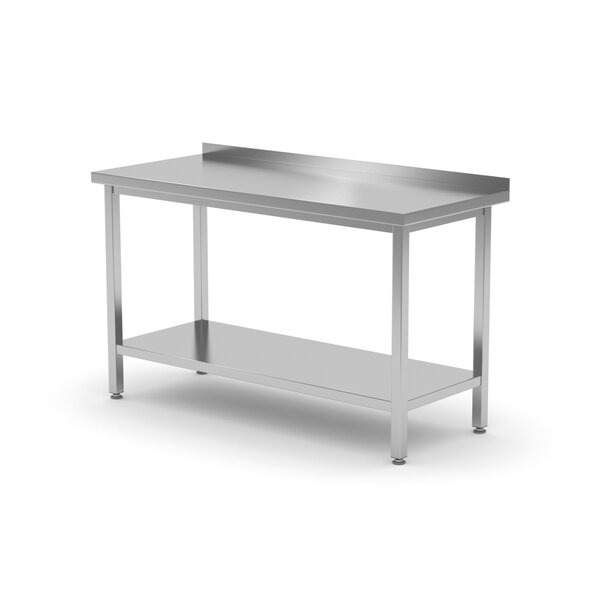 Hendi Hendi Werktafel met onderschap en opstaande rand | Demontabel | 100x60xH85cm.