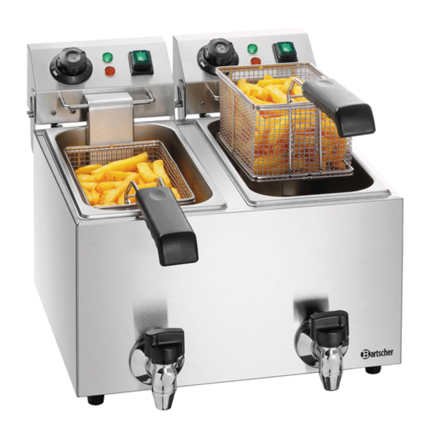 Friteuse 2x 4 | Plus | Bartscher A16 | 24Horeca - 24Horeca.nl