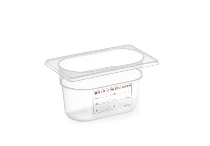 Hendi Gastronormbak 1/9 - 100mm diep Polypropyleen | 176x108mm.