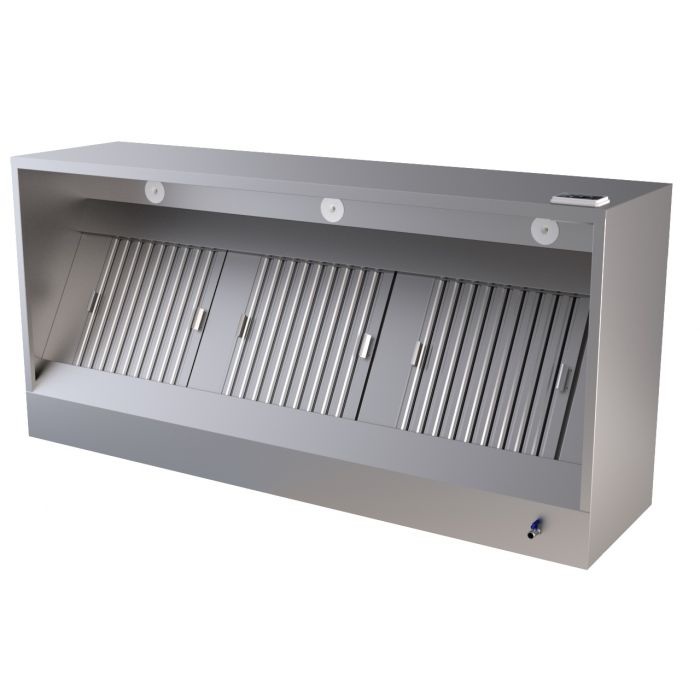 Combisteel Afzuigkap met LED doosmodel | 1200x950xH400mm., foto 2 van 2